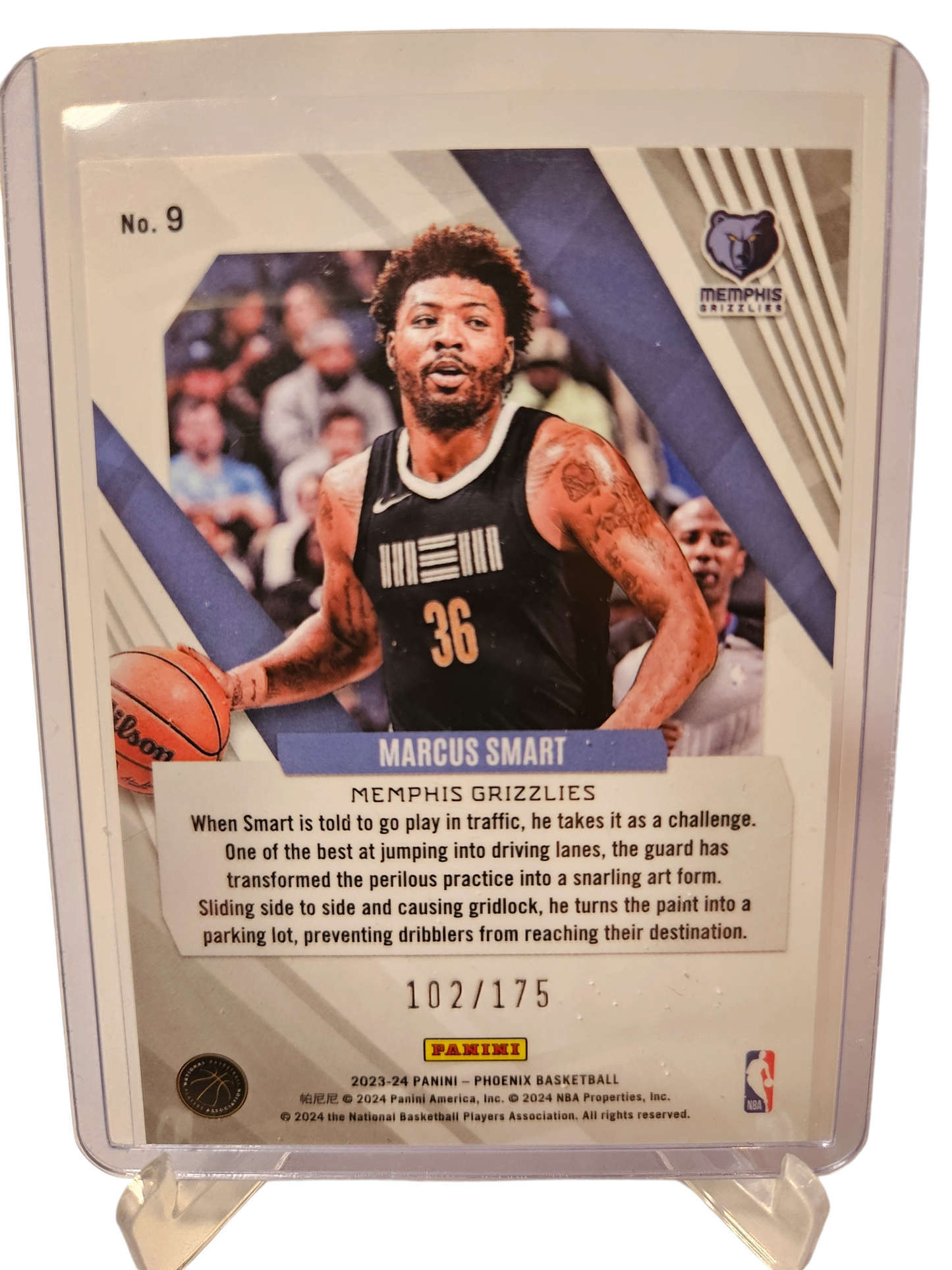 2023-24 Panini Phoenix #9 Marcus Smart Pink 102/175