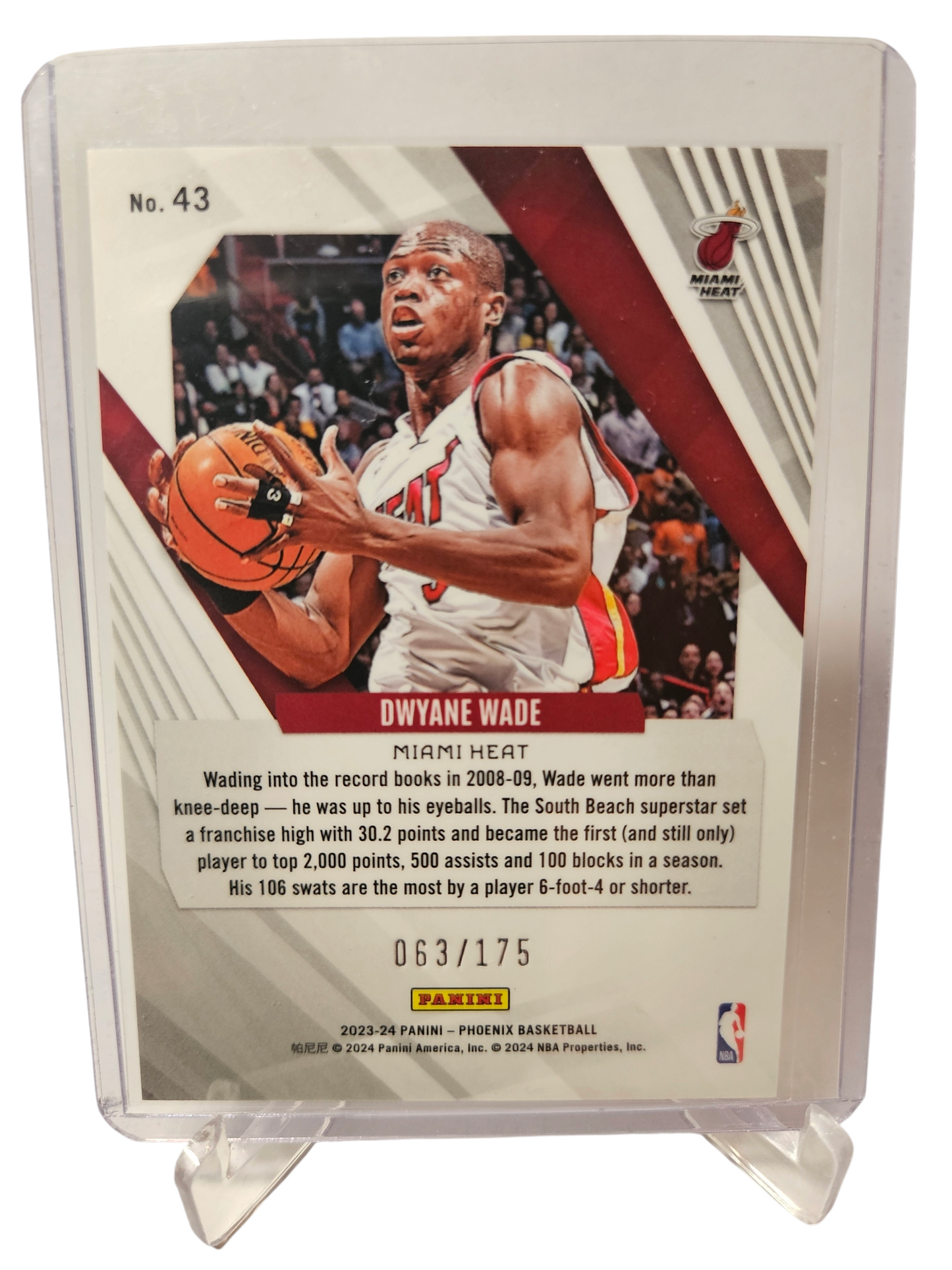 2023-24 Panini Phoenix #43 Dwyane Wade Pink 063/175