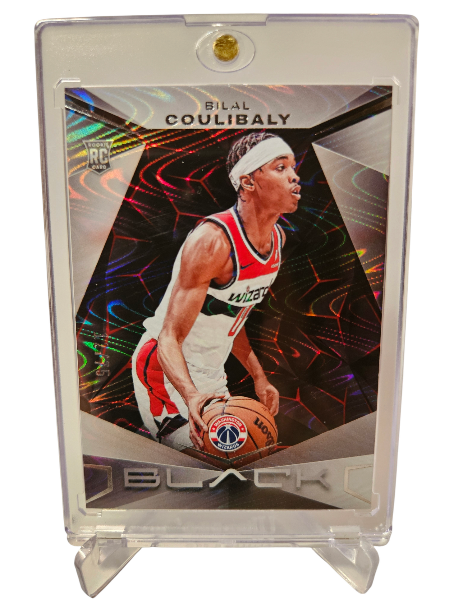 2023-24 Panini Black #88 Bilal Coulibaly Rookie Card 12/75