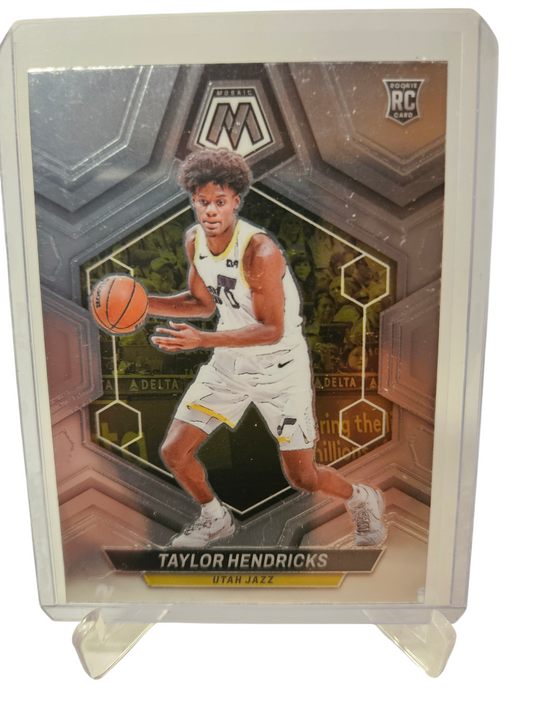 2023-24 Panini Mosaic #221 Taylor Hendricks Rookie Card