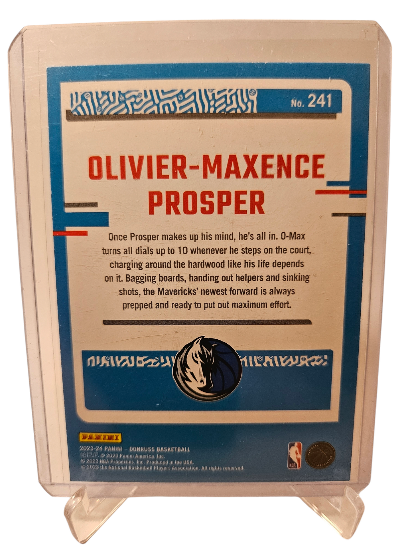 2023-24 Panini Donruss Choice #241 Oliver-Maxence Prosper Rated Rookie Choice