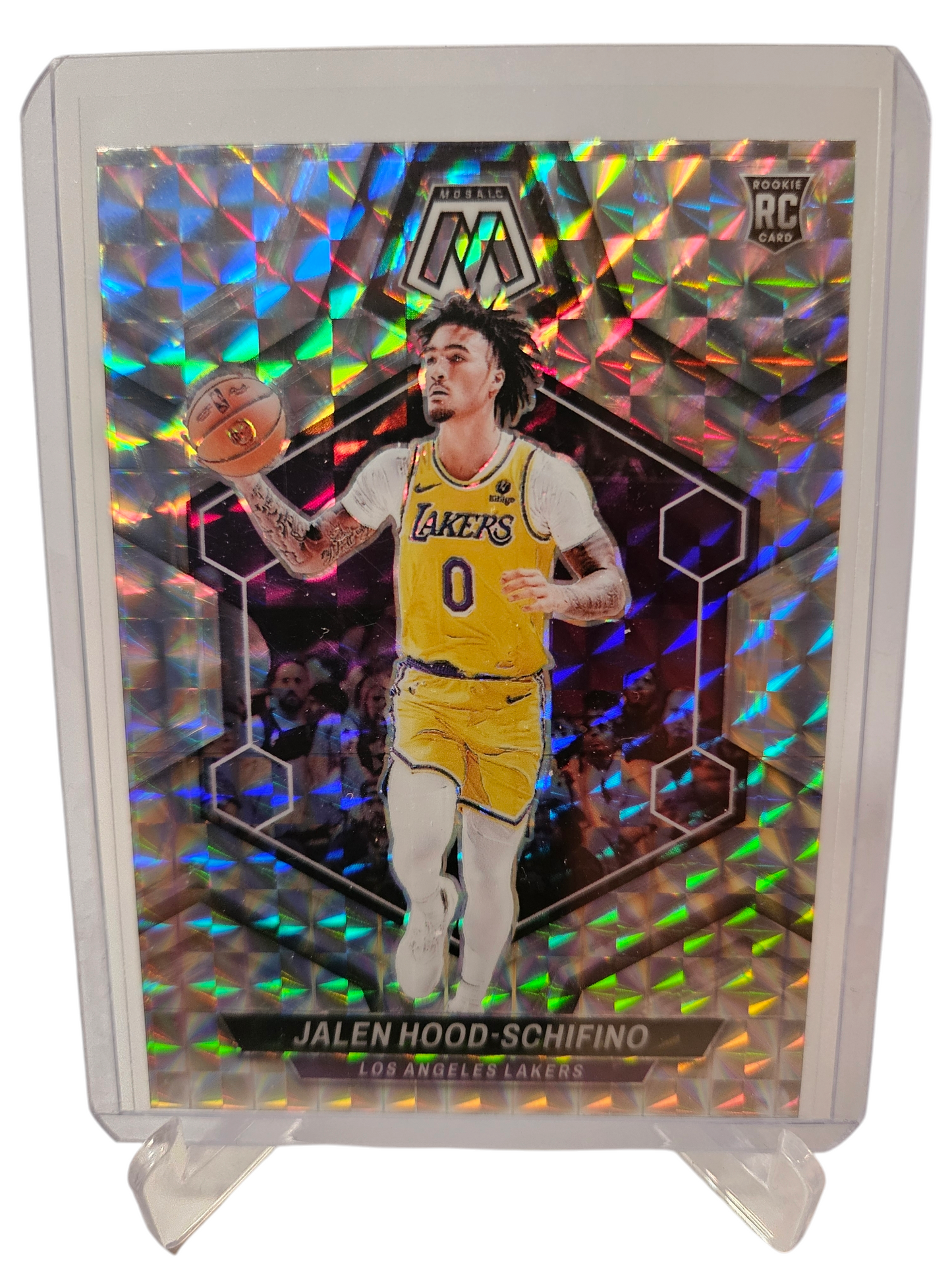 2023-24 Panini Mosaic #223 Jalen Hood-Schifino Rookie Card Mosaic Prizm