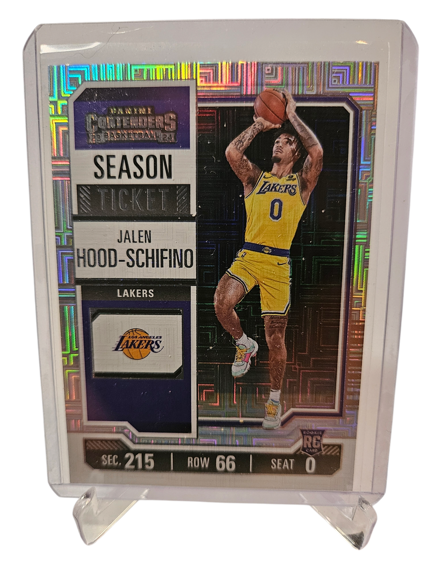 2023-24 Panini Contenders #83 Jalen Hood-Schifino Rookie Card Season Ticket