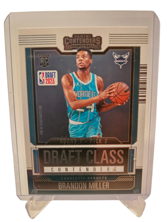 2023-24 Panini Contenders #20 Brandon Miller Rookie Card Draft Class