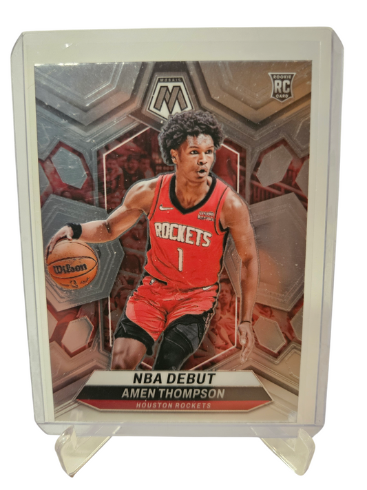 2023-24 Panini Mosaic #269 Amen Thompson Rookie Card NBA Debut