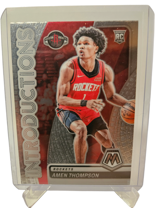 2023-24 Panini Mosaic #3 Amen Thompson Rookie Card Introductions