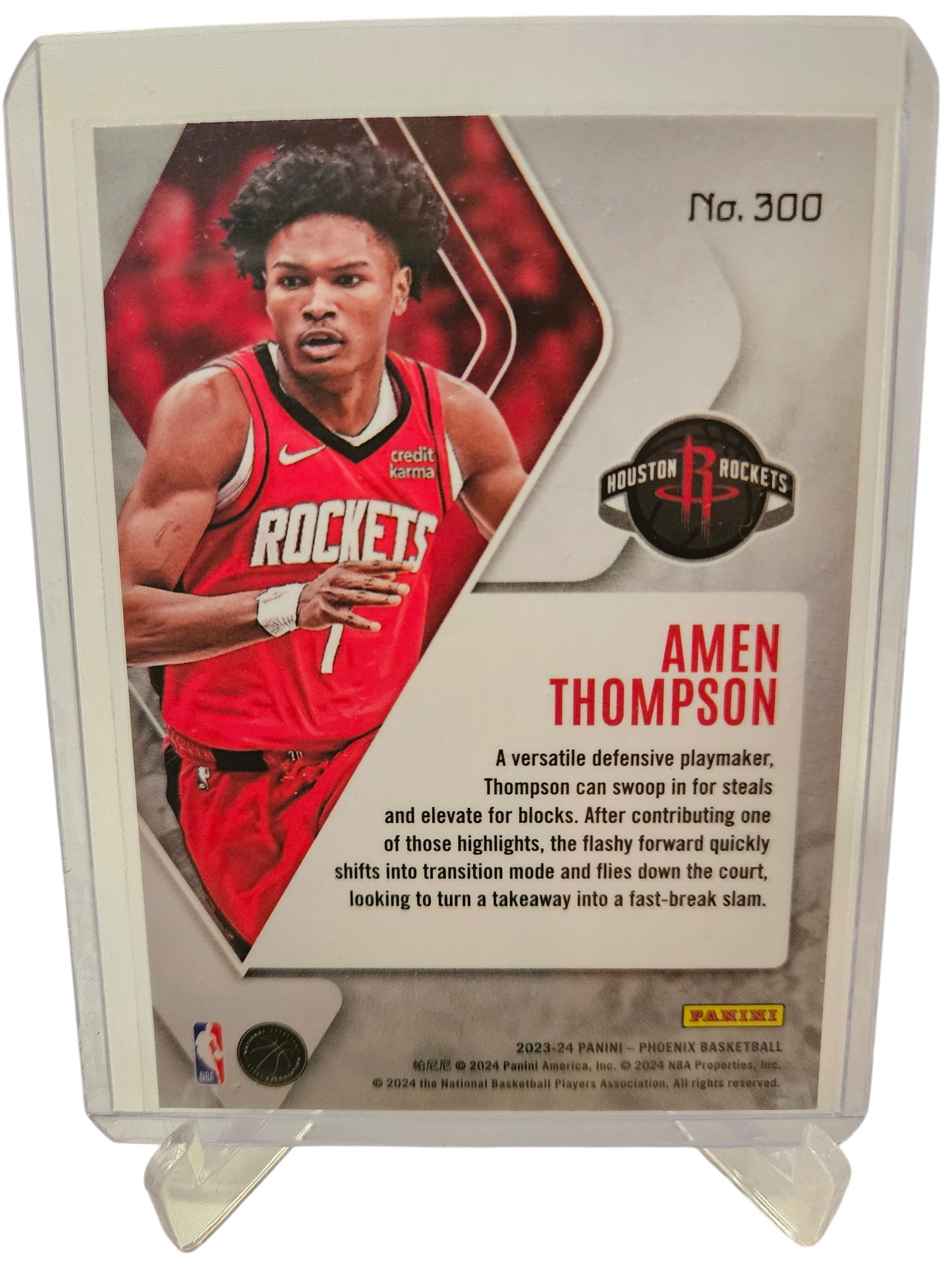 2023-24 Panini Phoenix #300 Amen Thompson Rookie Card