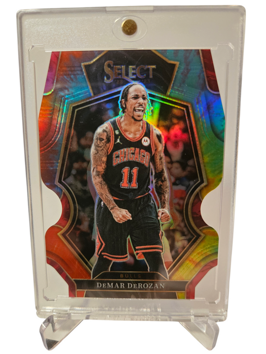 2022-23 Panini Select #105 DeMar DeRozan Tie Dye Prizm Die Cut 20/25