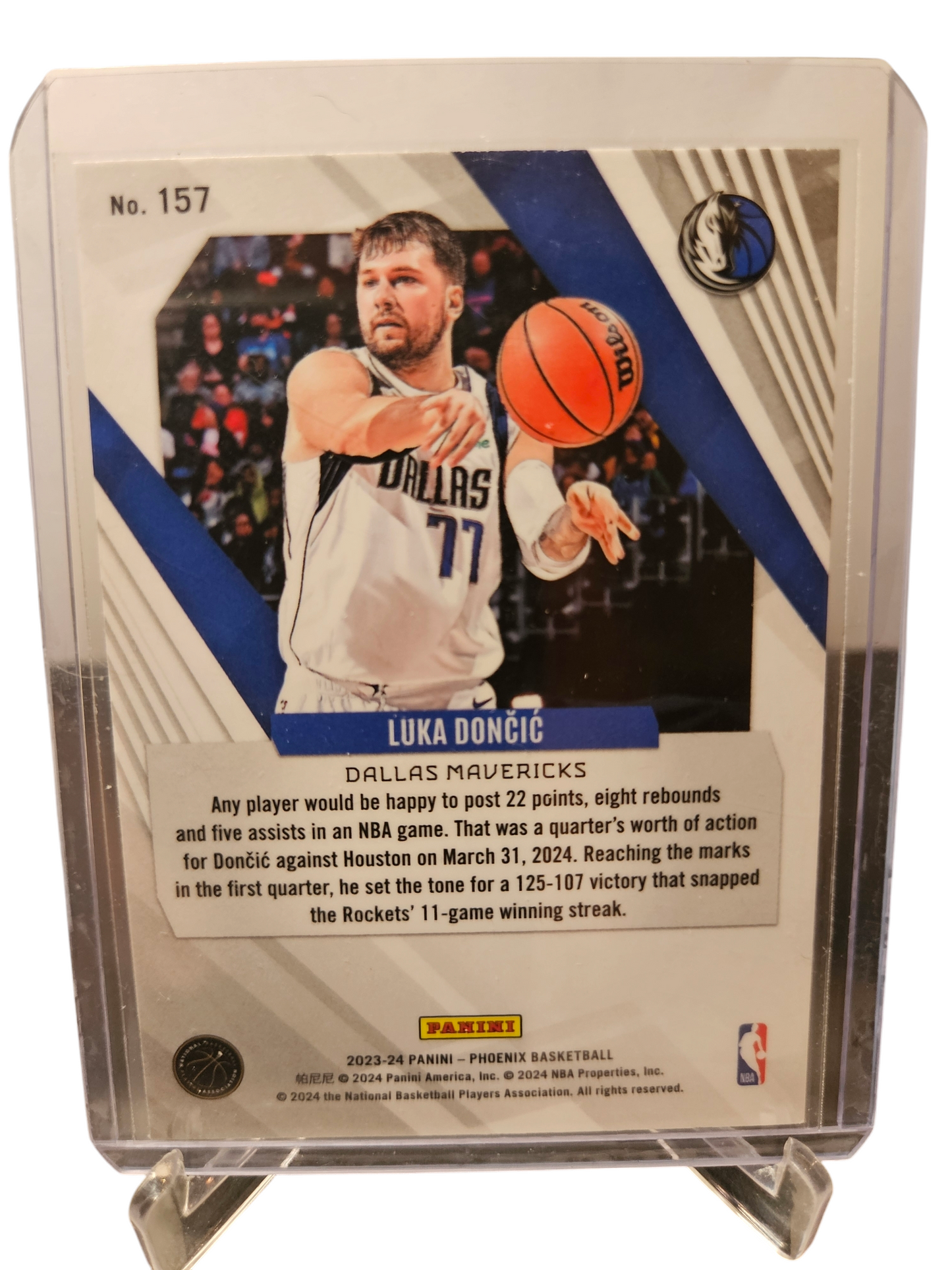 2023-24 Panini Phoenix #157 Luka Doncic Silver Prizm