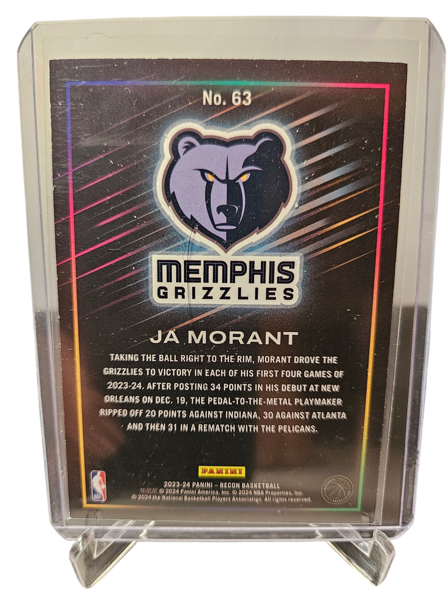 2023-24 Panini Recon #63 JA Morant