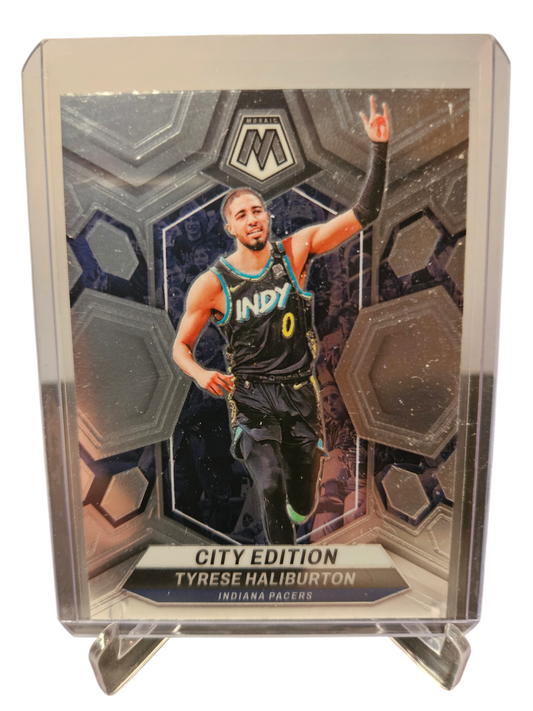 2023-24 Panini Mosaic #289 Tyrese Haliburton City Edition