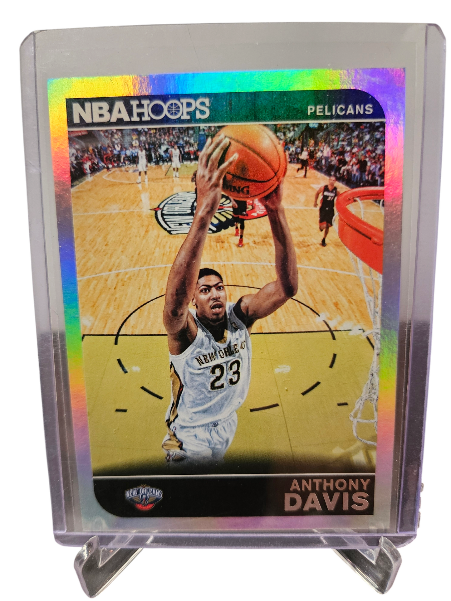 2014-15 Panini Hoops #259 Anthony Davis Silver Holo 054/399