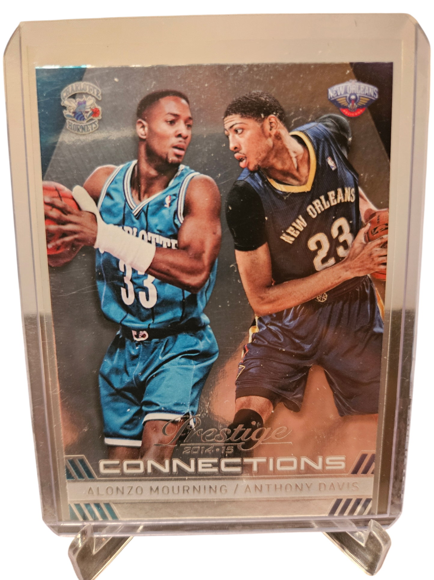 2014-15 Panini Prestige #13 Anthony Davis/Alonzo Mourning Connections