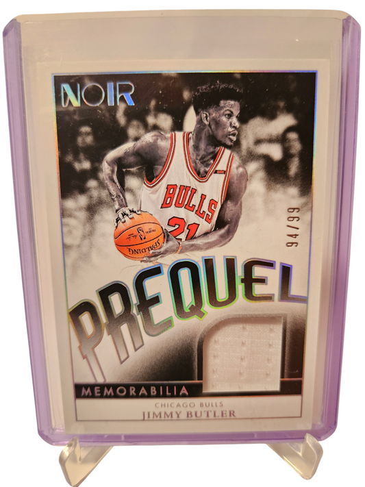 2023-24 Panini Noir #PM-JBU Jimmy Butler Prequel Patch Game Worn 94/99