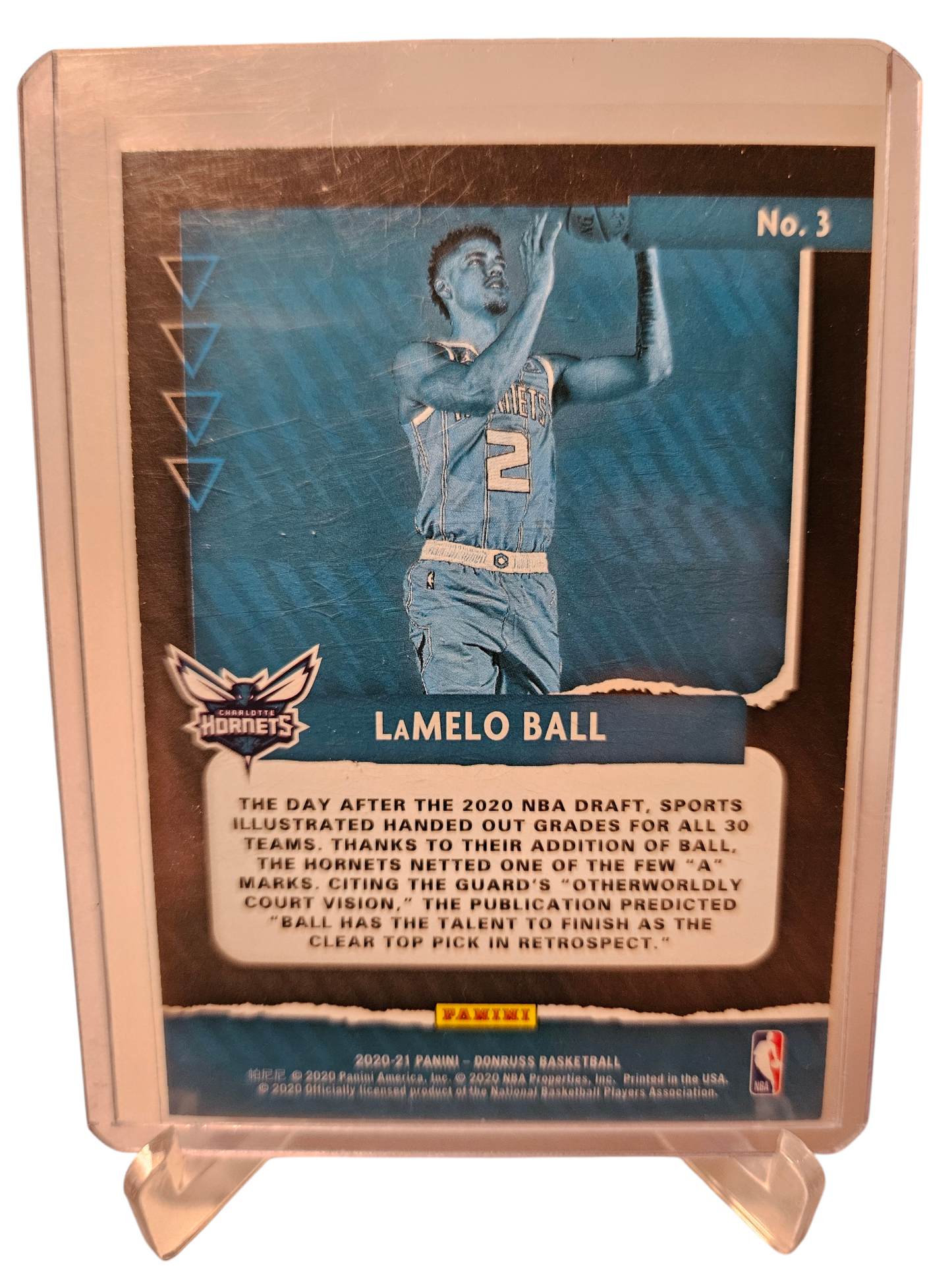 2020-21 Panini Donruss #3 LaMelo Ball Rookie Card