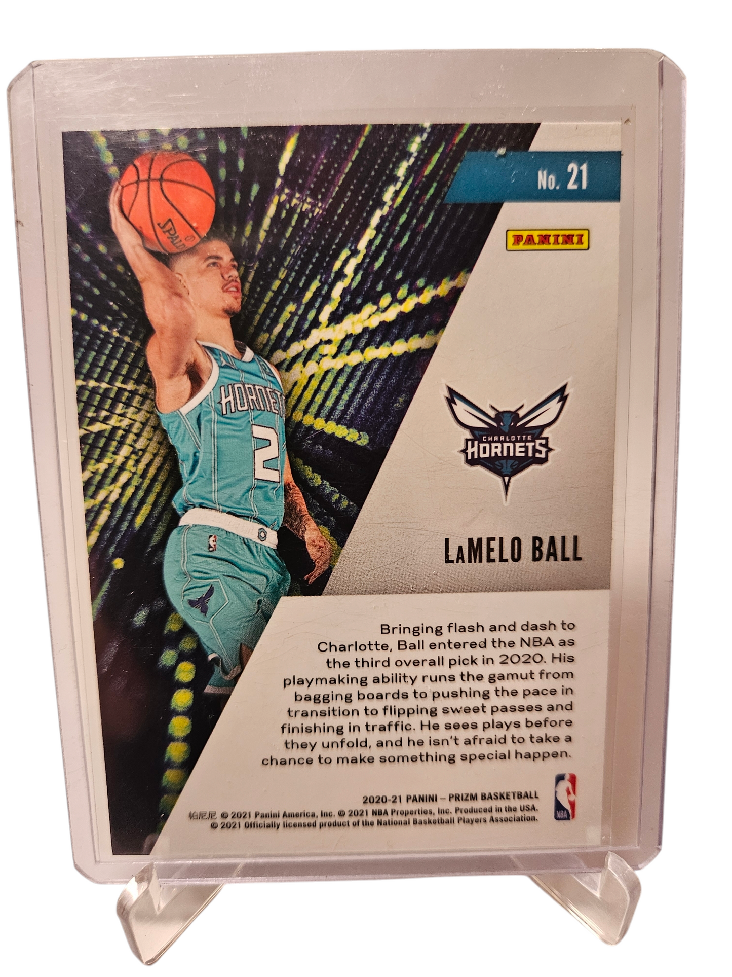 2020-21 Panini Prizm #21 LaMelo Ball Rookie Card Instant Impact