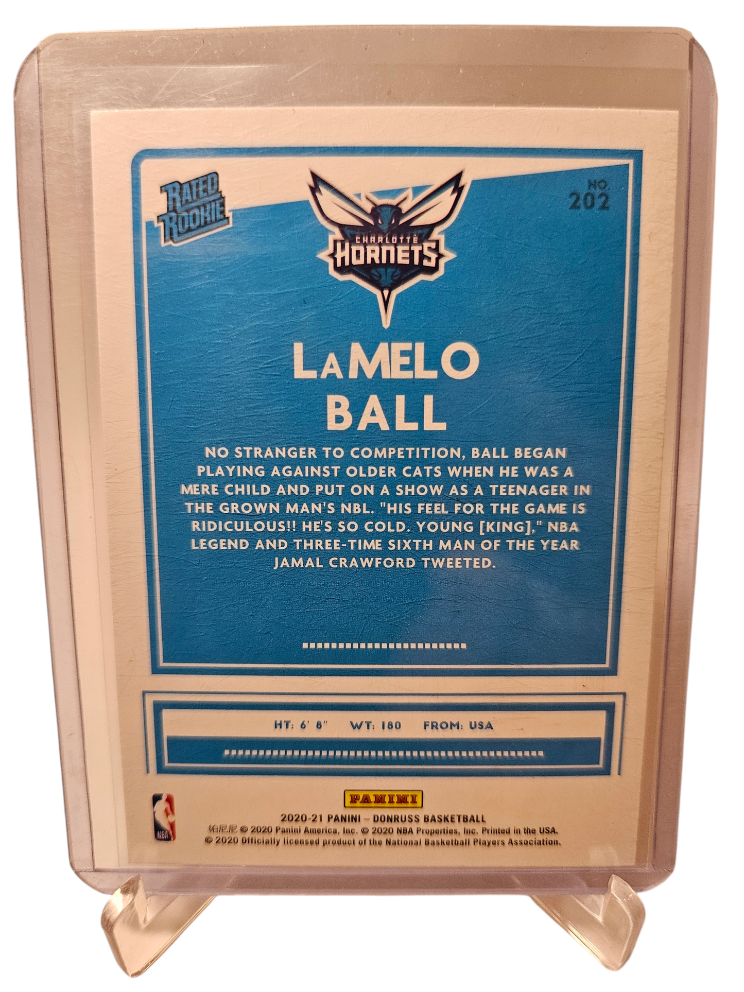 2020-21 Panini Donruss #202 LaMelo Ball Rookie Card