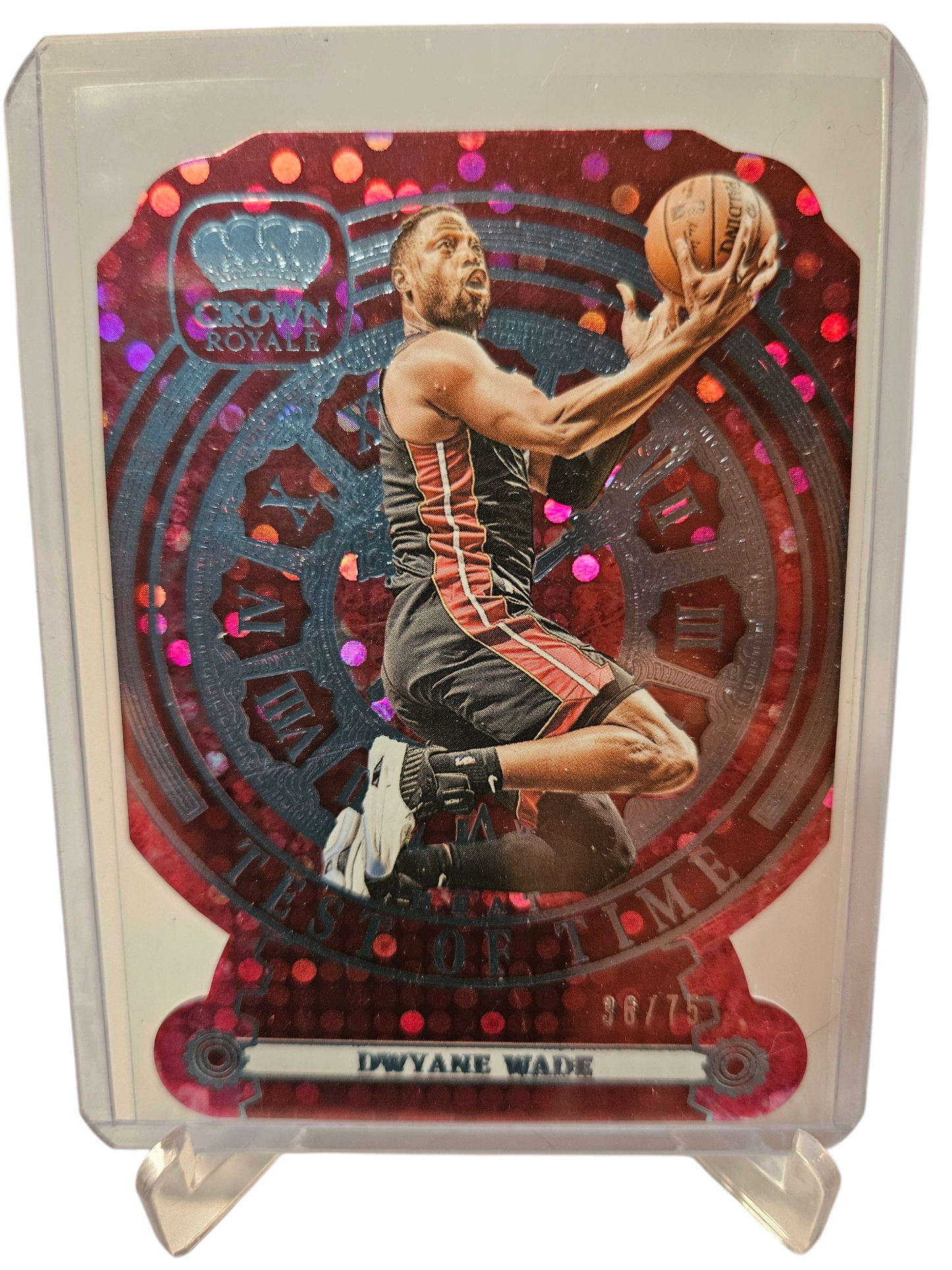 2023-24 Panini Crown Royale #9 Dwyane Wade Pink Test Of Time 36/75