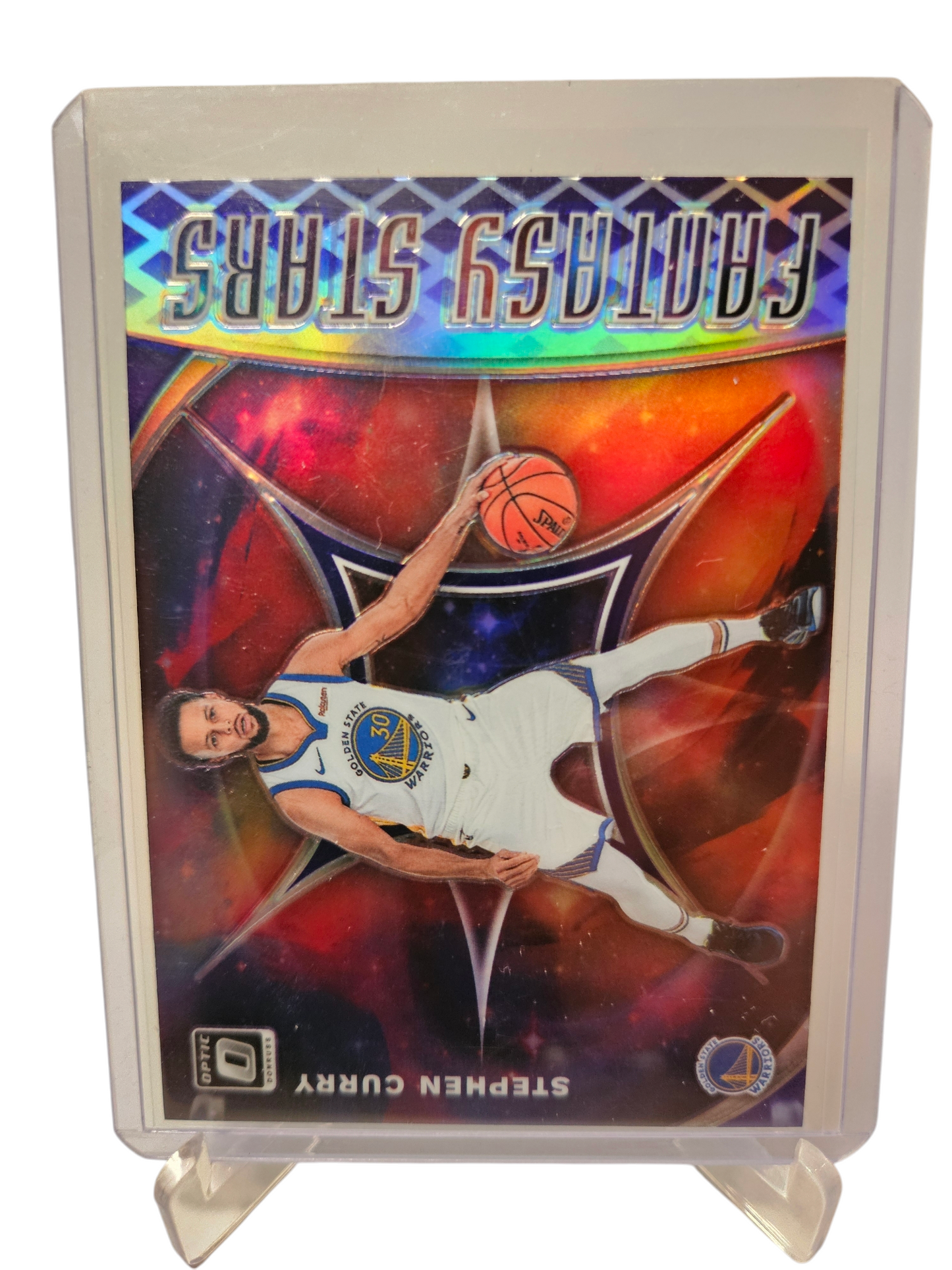 2019-20 Panini Donruss Optic #13 Stephen Curry Fantasy Stars Silver Holo Prizm