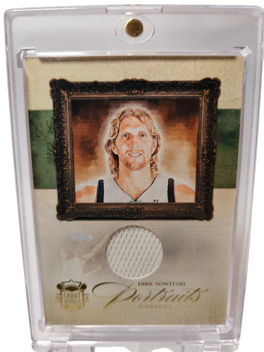 2009-10 Panini Court Kings #5 Dirk Nowitzki Portraits Game Worn Patch 216/299