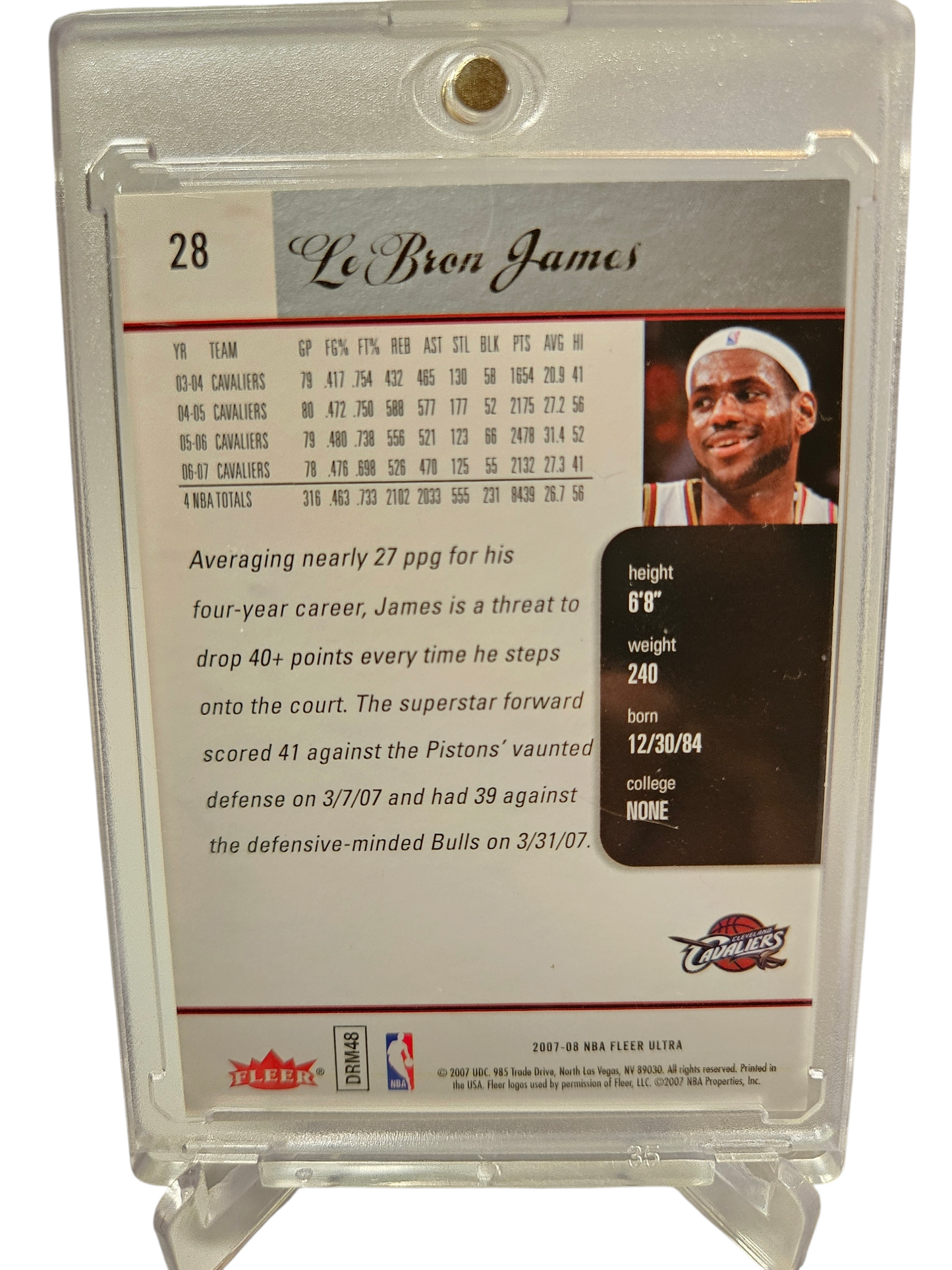 2007-08 Fleer Ultra #28 Lebron James