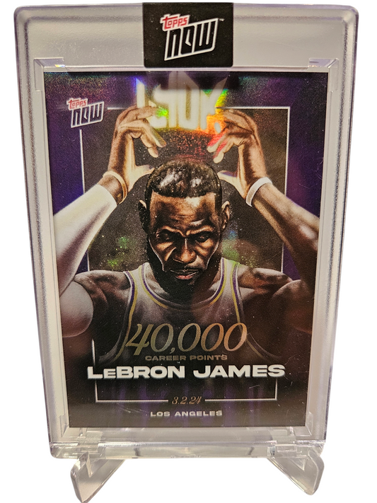 2023-24 Topps Now #LJ-40K Lebron James 40000 Career Points