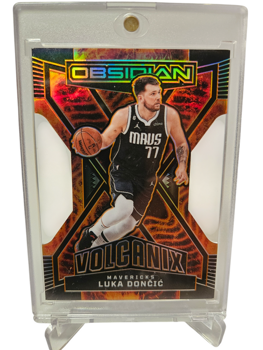 2022-23 Panini Obsidian #3 Luka Doncic Volcanix Die Cut Case Hit SSP