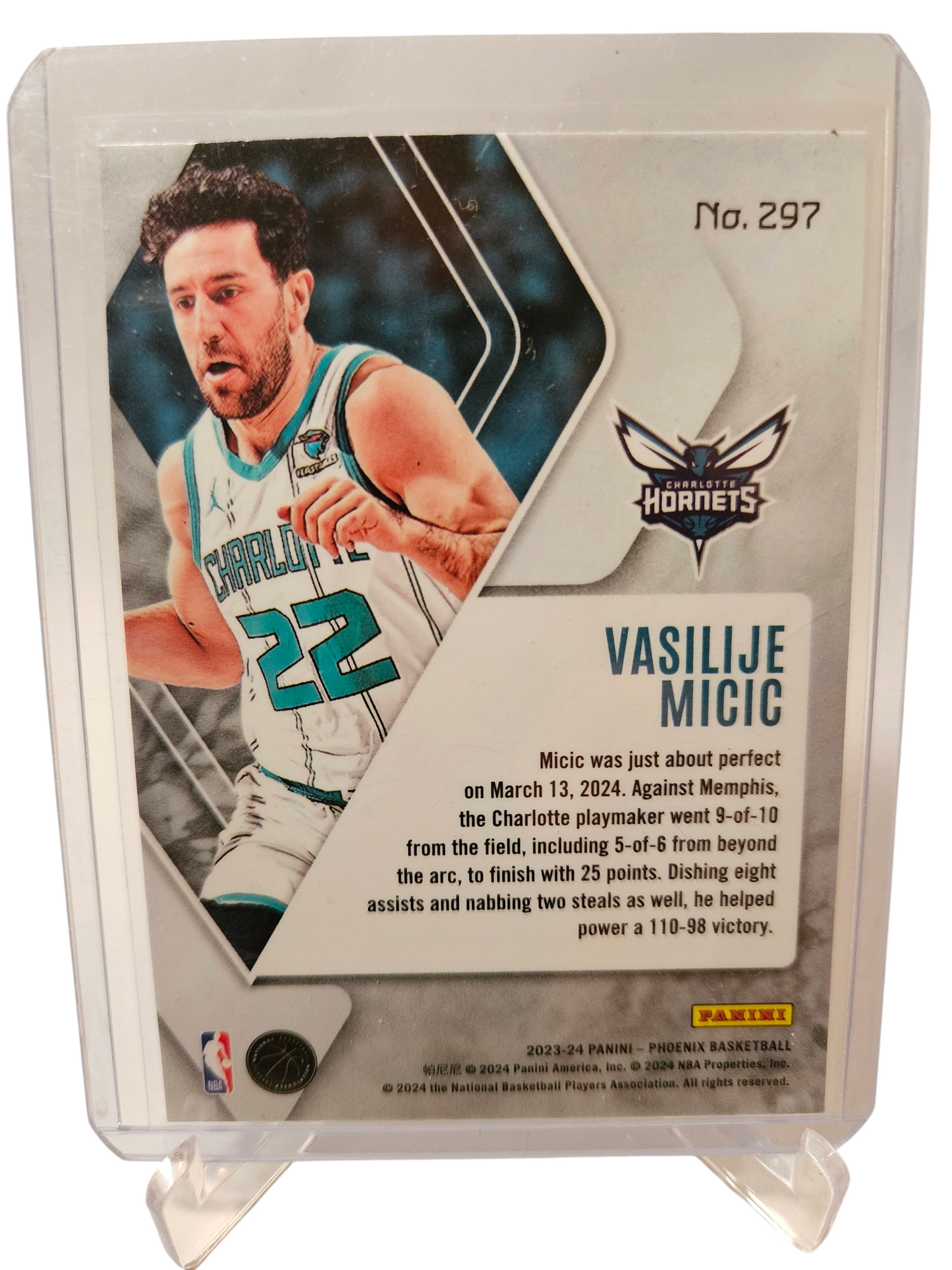 2023-24 Panini Phoenix #297 VasiliJe Micic Rookie Card