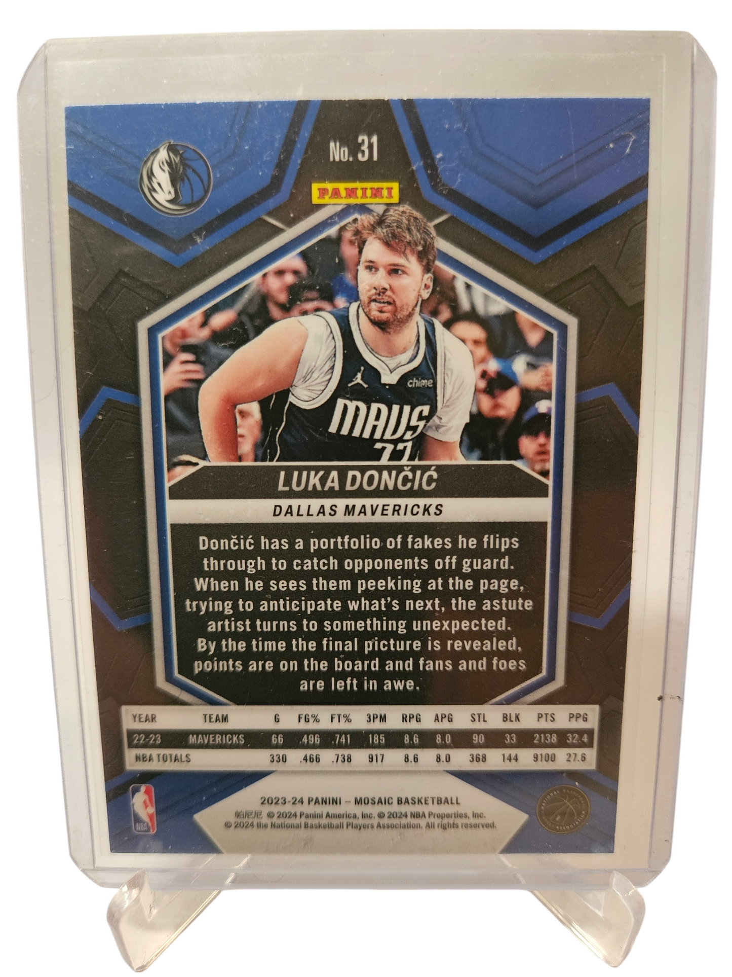 2023-24 Panini Mosaic #285 Luka Doncic