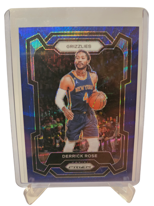 2023-24 Panini Prizm #272 Dereck Rose Blu Wave Prizm