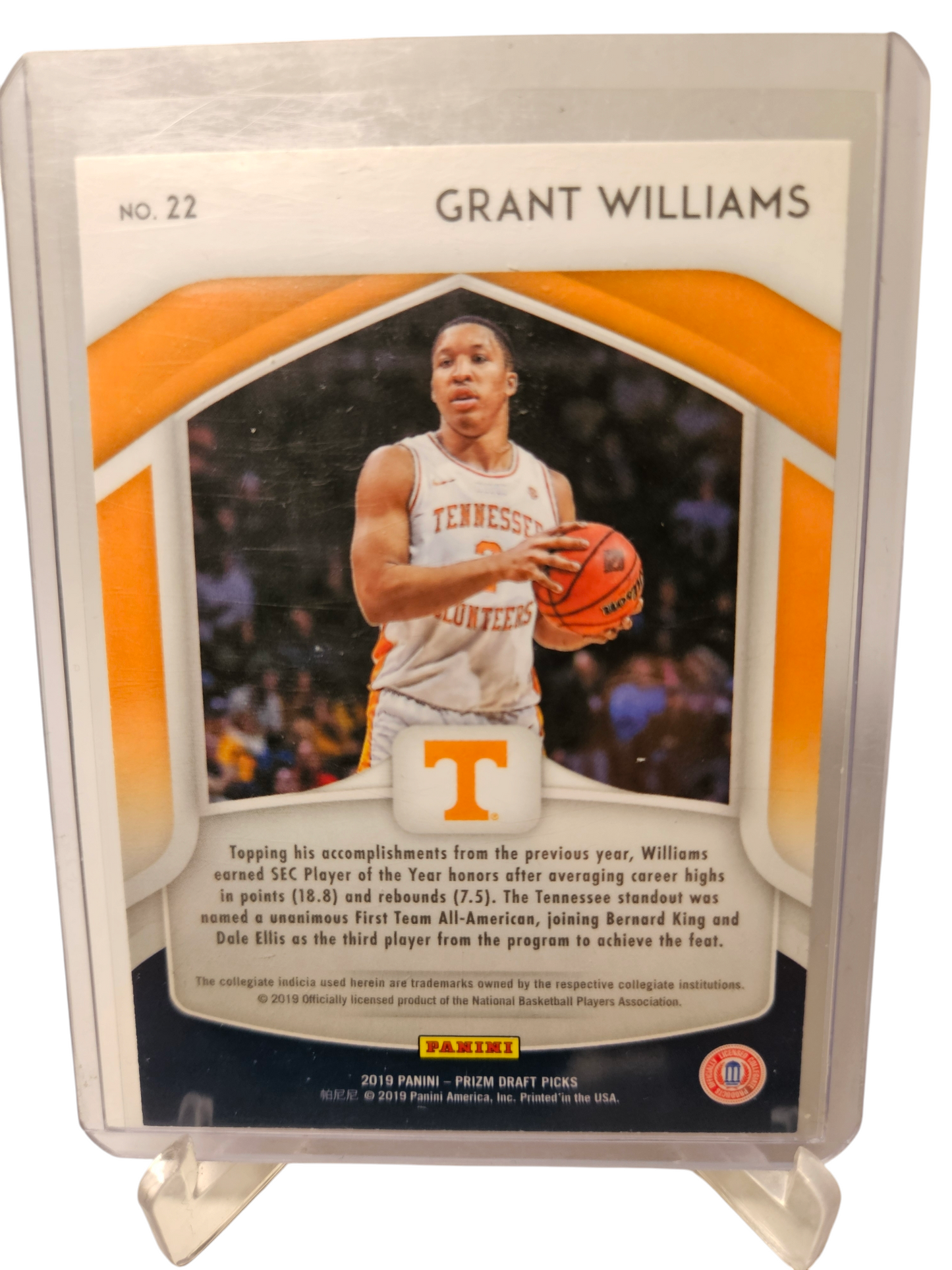 2019-20 Panini Prizm Draft Picks #22 Grant Williams Rookie Card All Americans