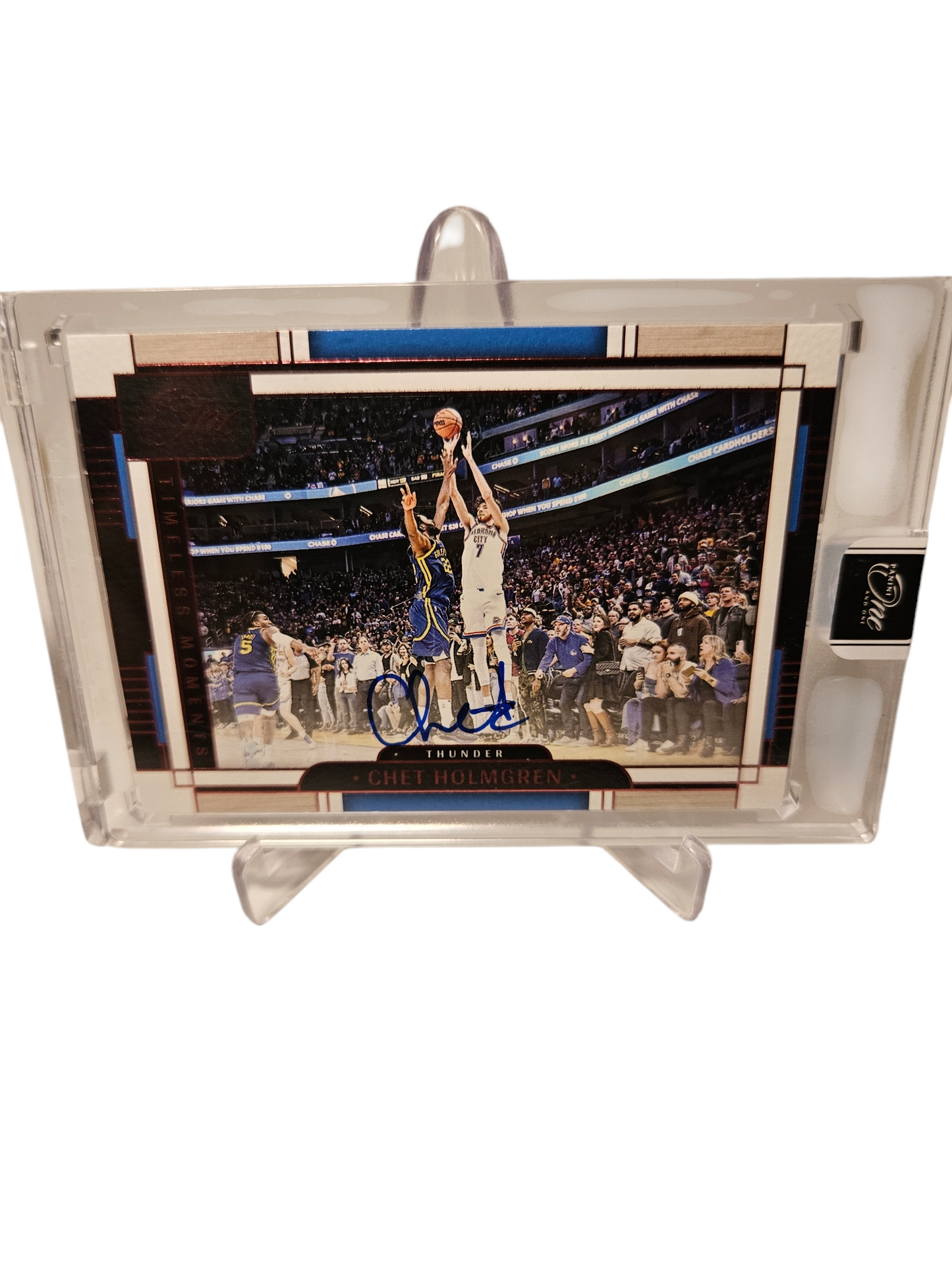 2023-24 Panini One and One #TMA-CHT Chet Holmgren Timeless Moments On Card Autograph 03/25