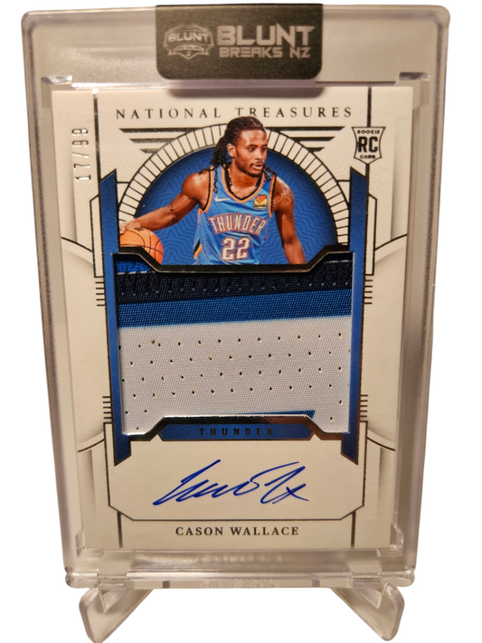 2023-24 Panini National Treasures #134 Cason Wallace True RPA On Card 17/99