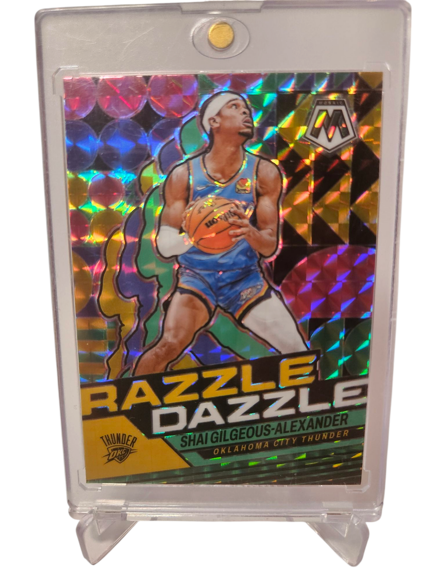 2023-24 Panini Mosaic #5 Shai Gilgeous-Alexander Razzle Dazzle SP Prizm