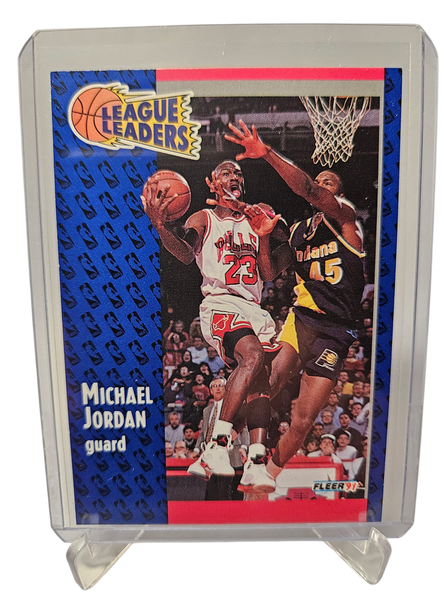 1991 Fleer #220 Michael Jordan League Leader The Ultimate Weapon