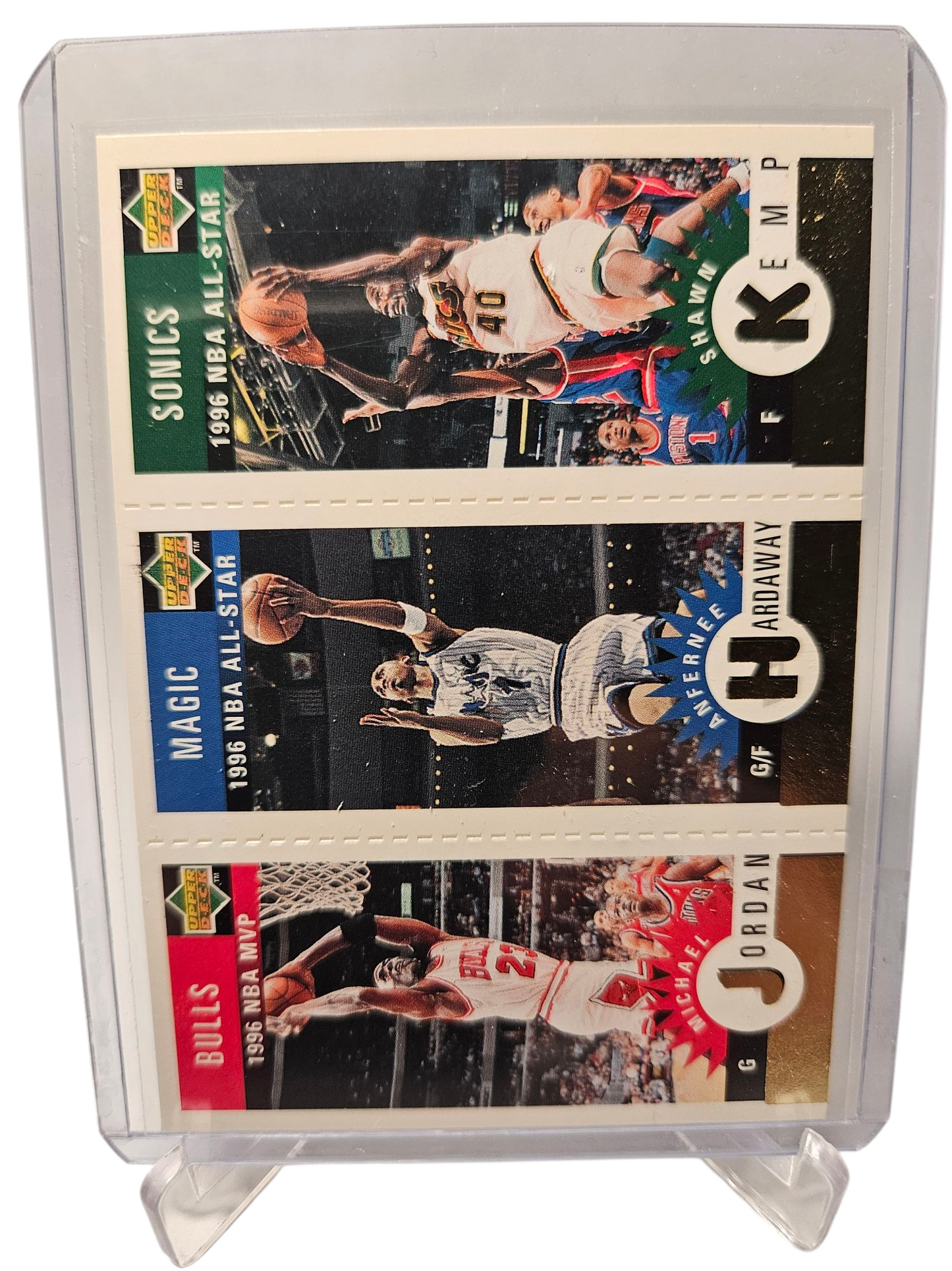 1996 Upper Deck #M11/M60/M78 Michael Jordan/ Anfernee Hardaway/Shawn Kemp 1996 All-Stars