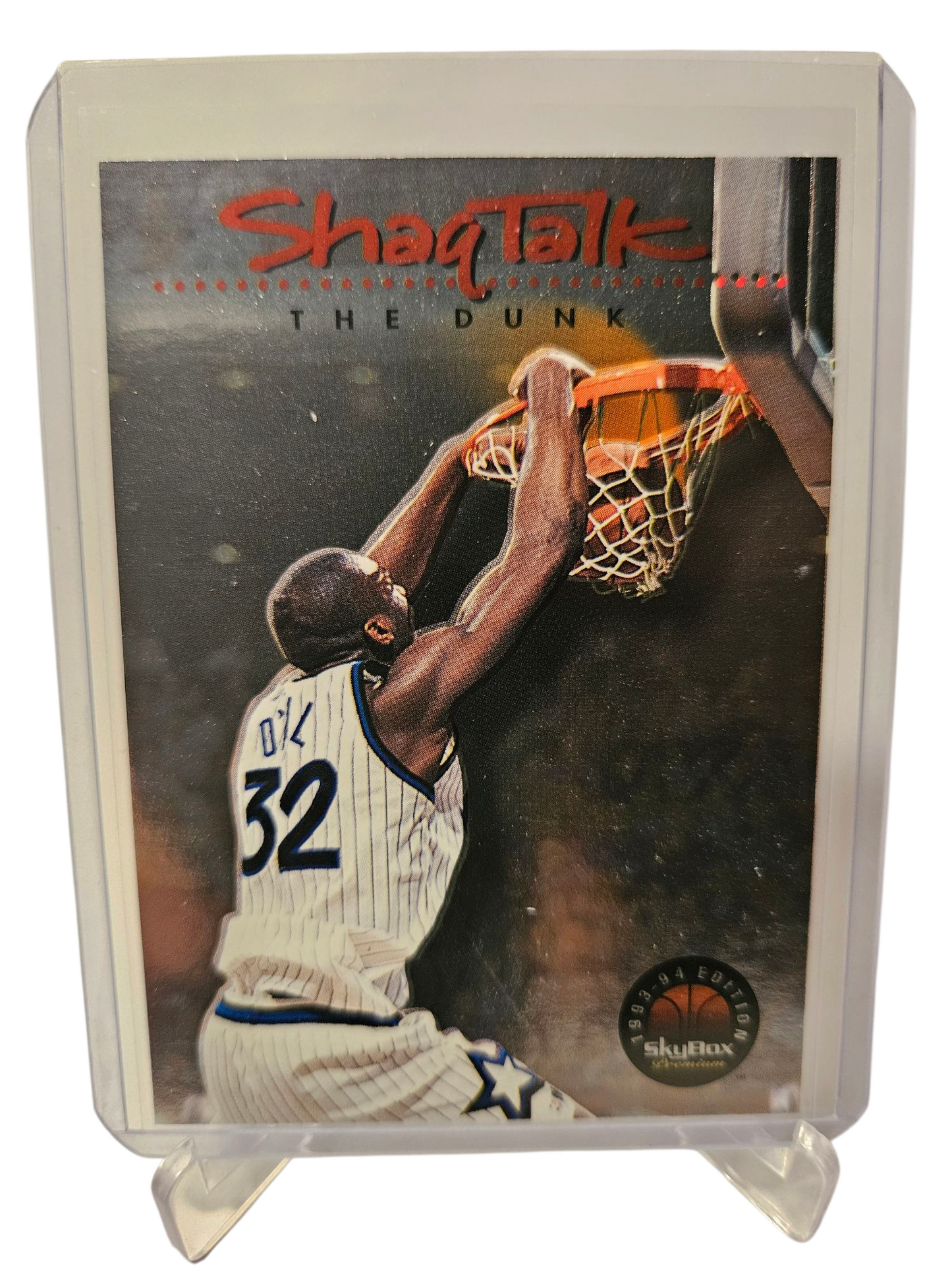 1994 Skybox #4 Shaquille O'Neal Shaq Talk The Dunk