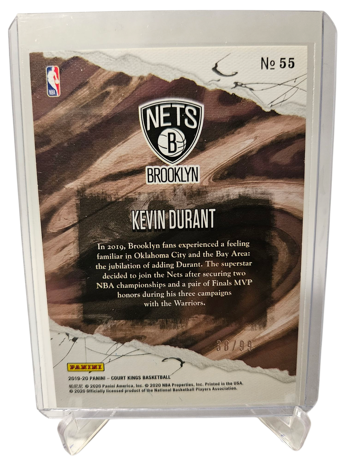 2019-20 Panini Court Kings #55 Kevin Durant 39/99