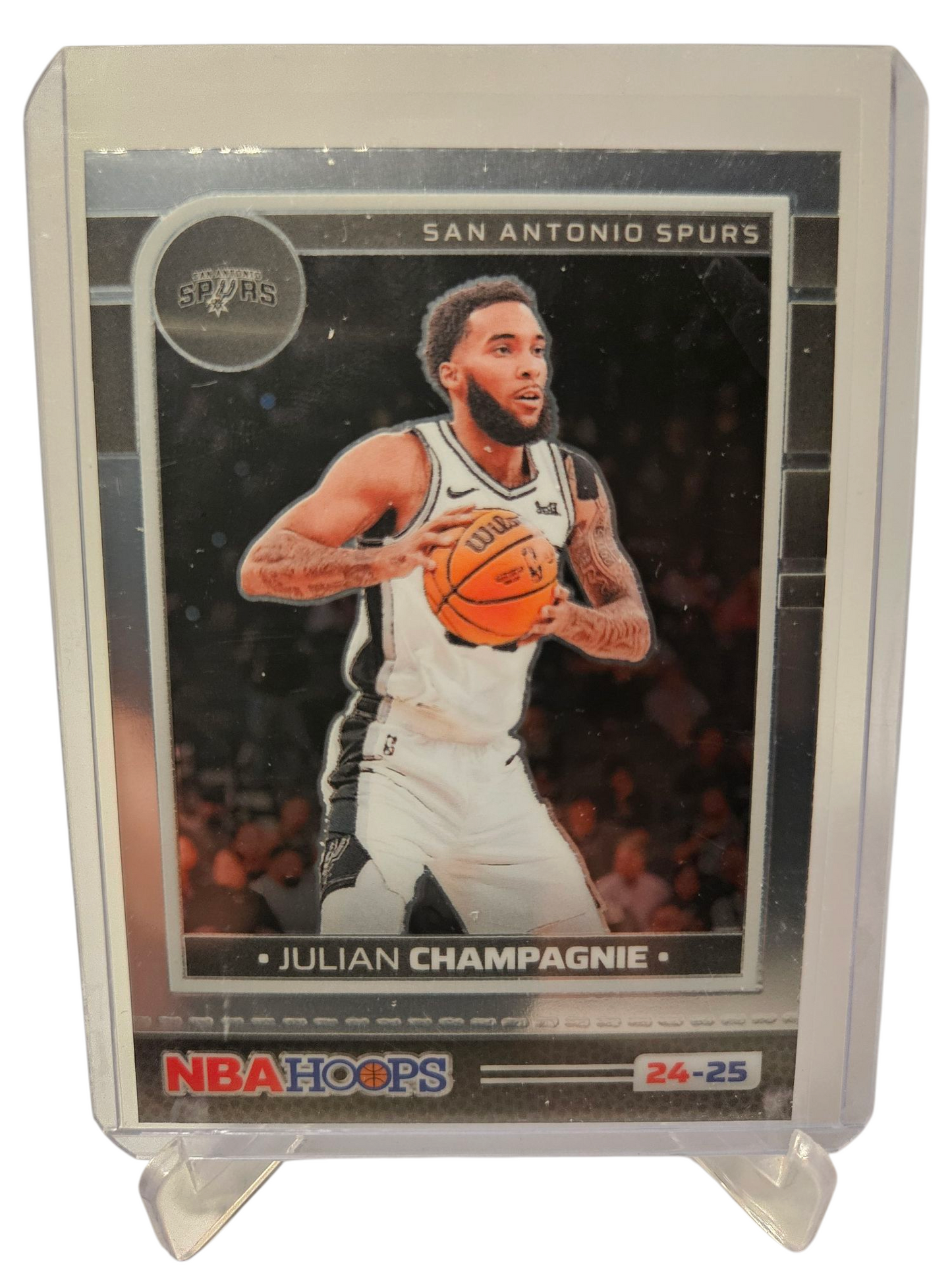 2024-25 Panini Prizm #218 Julian Champagnie Hoops Premium