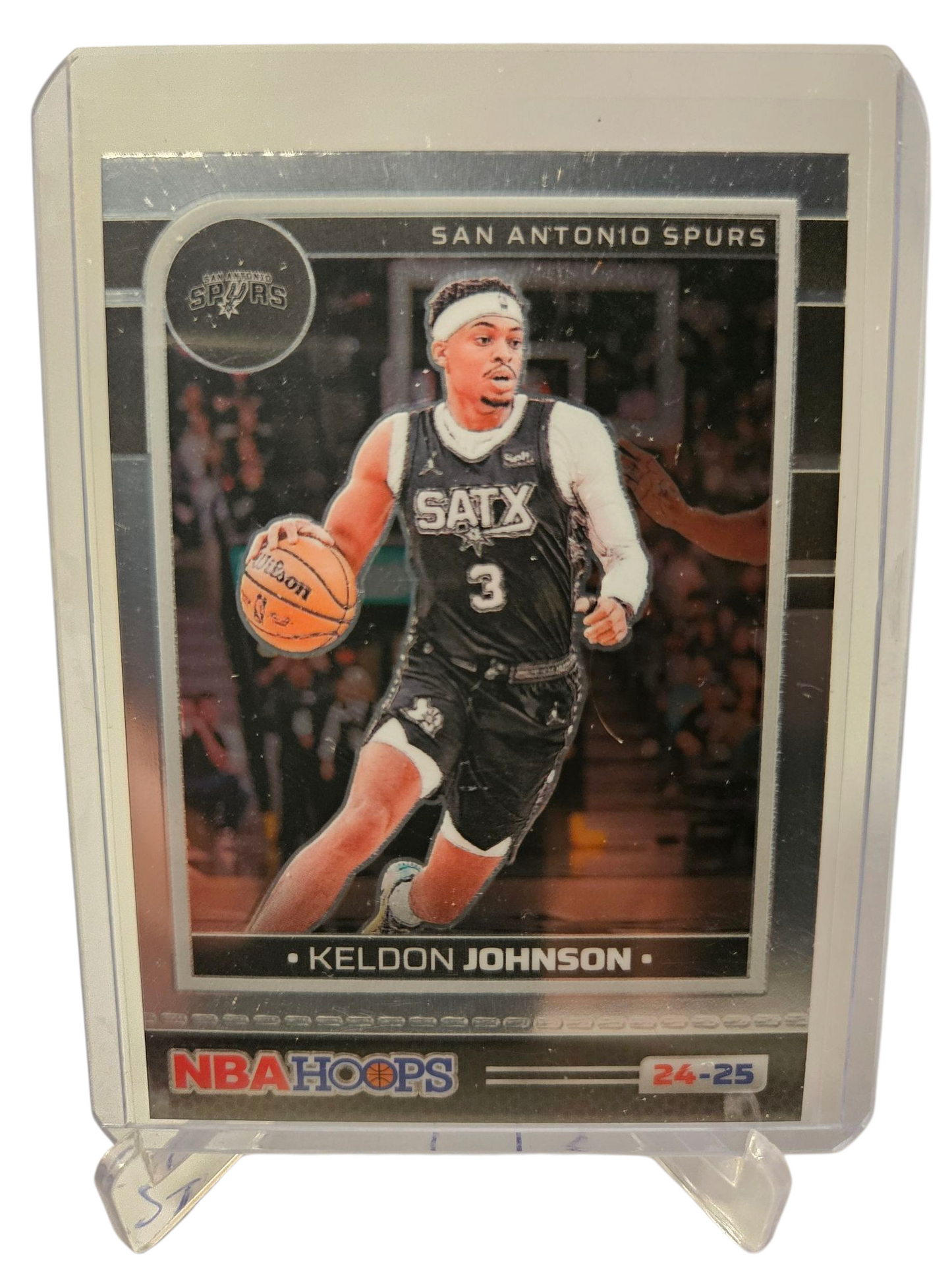 2024-25 Panini Hoops #140 Keldon Johnson Hoops Premium