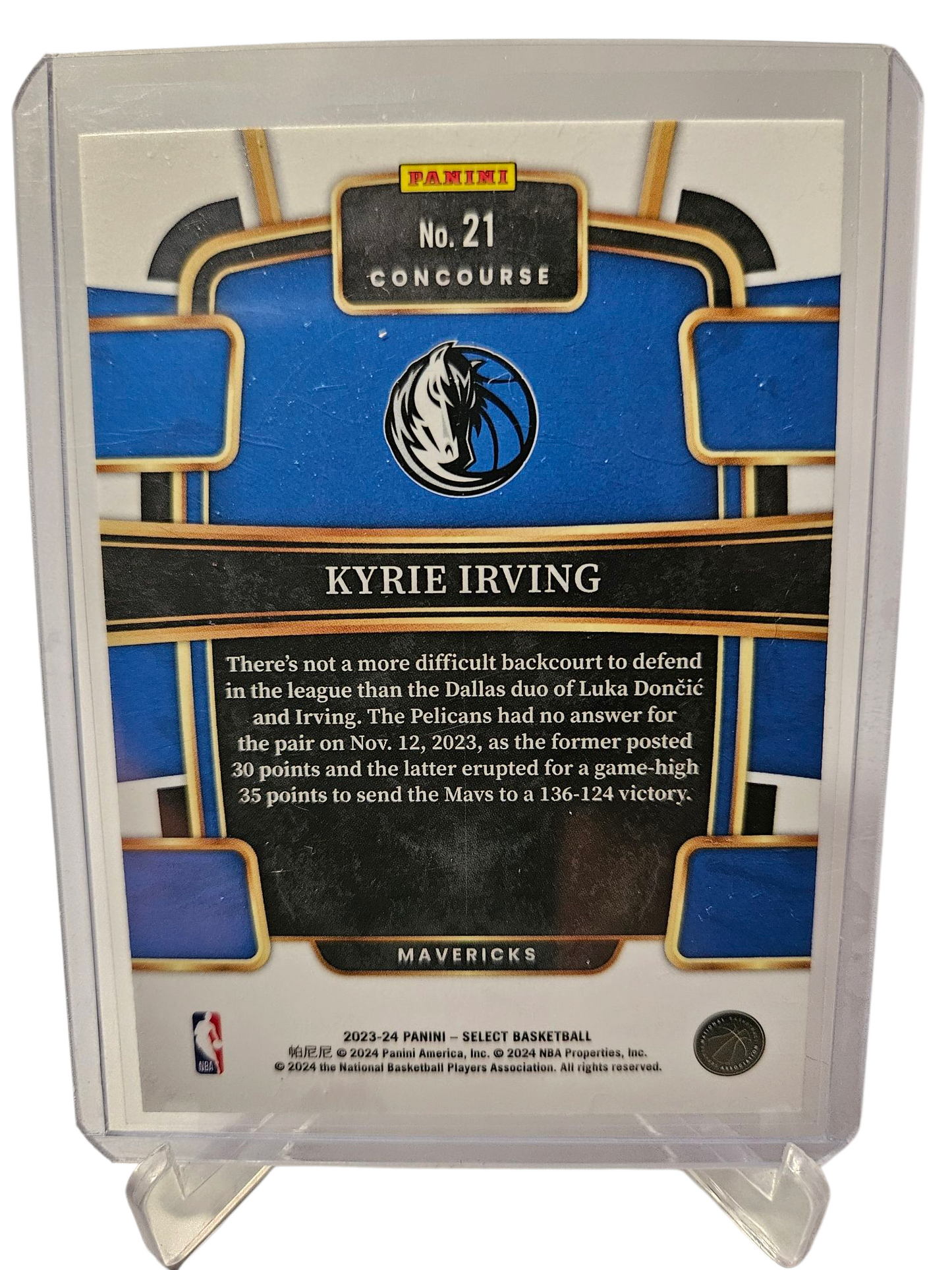 2023-24 Panini Select #21 Kyrie Irving