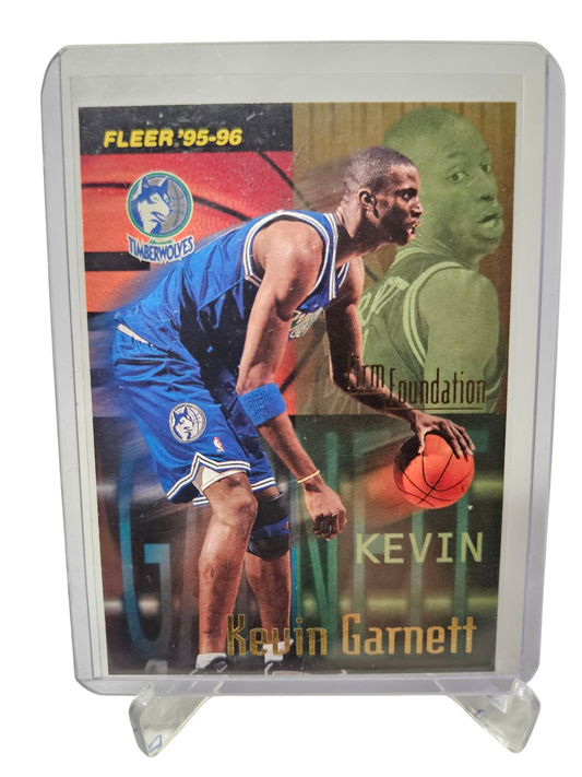 1995-96 Fleer #335 Kevin Garnett Rookie Card Firm Foundation