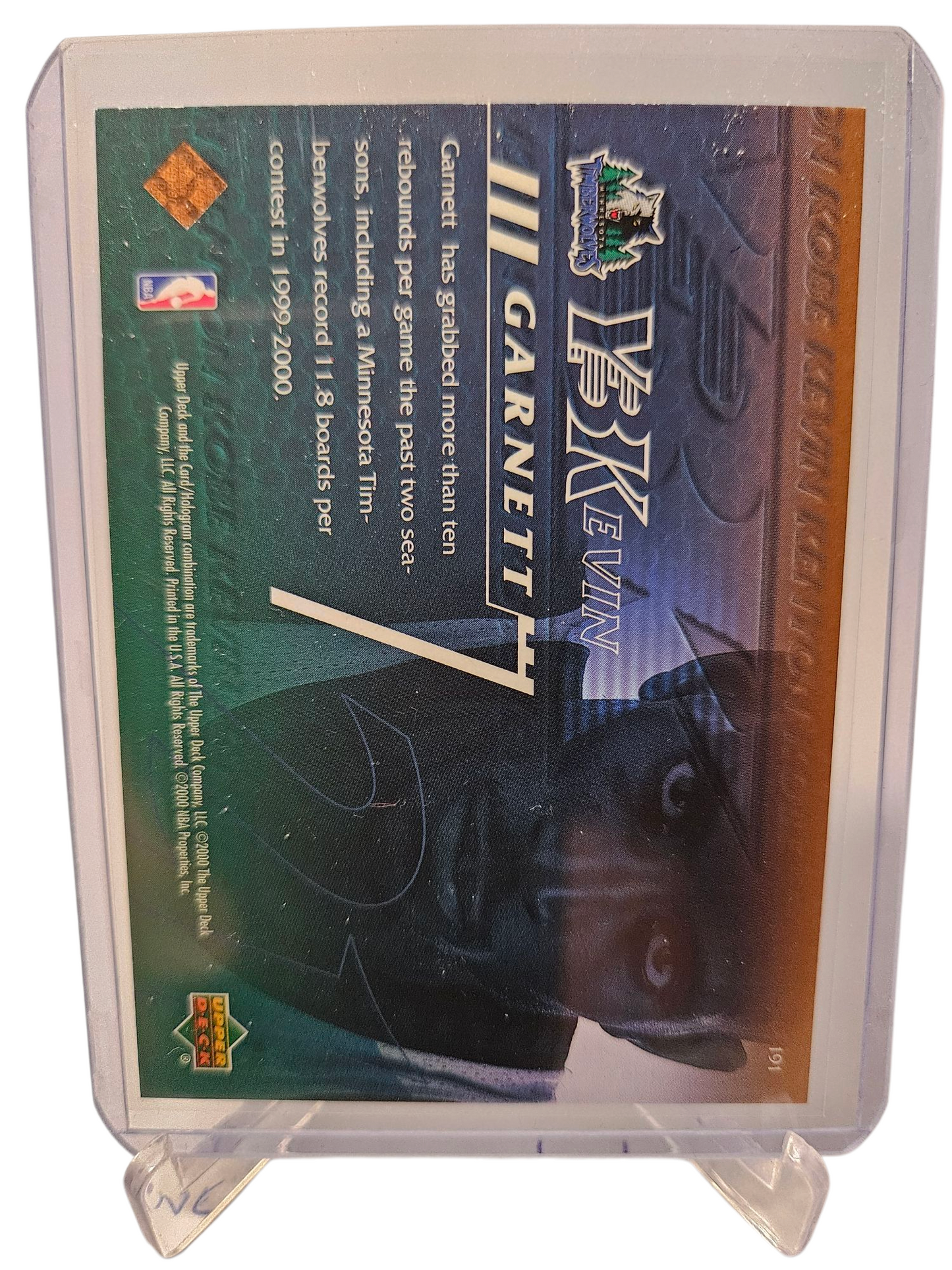 2000 Upper Deck #191 Kevin Garnett Y3K