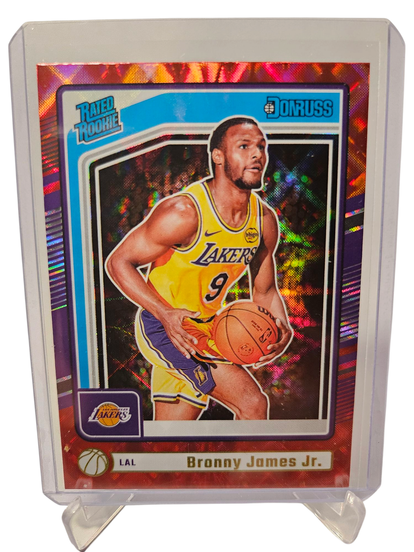 2024-25 Panini Donruss #243 Bronny James JR Rookie Card Rated Rookie Red