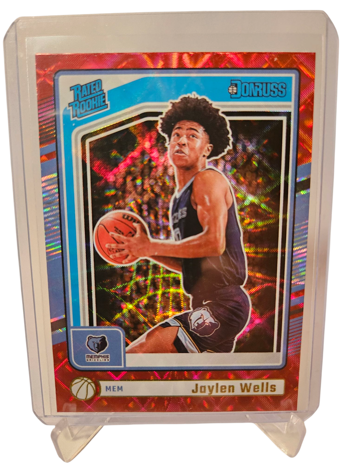 2024-25 Panini Donruss #245 Jaylen Wells Rookie Card Red