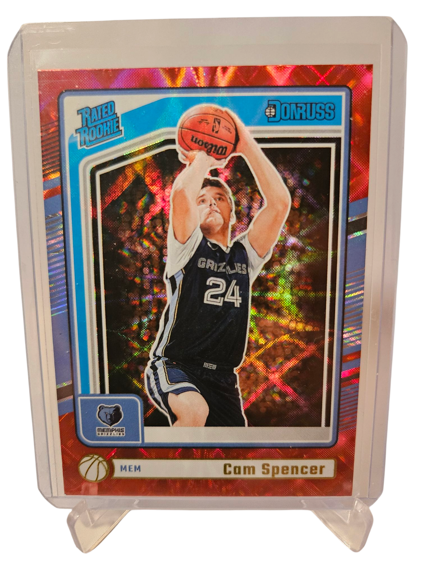 2024-25 Panini Donruss #235 Cam Spencer Rookie Card Red