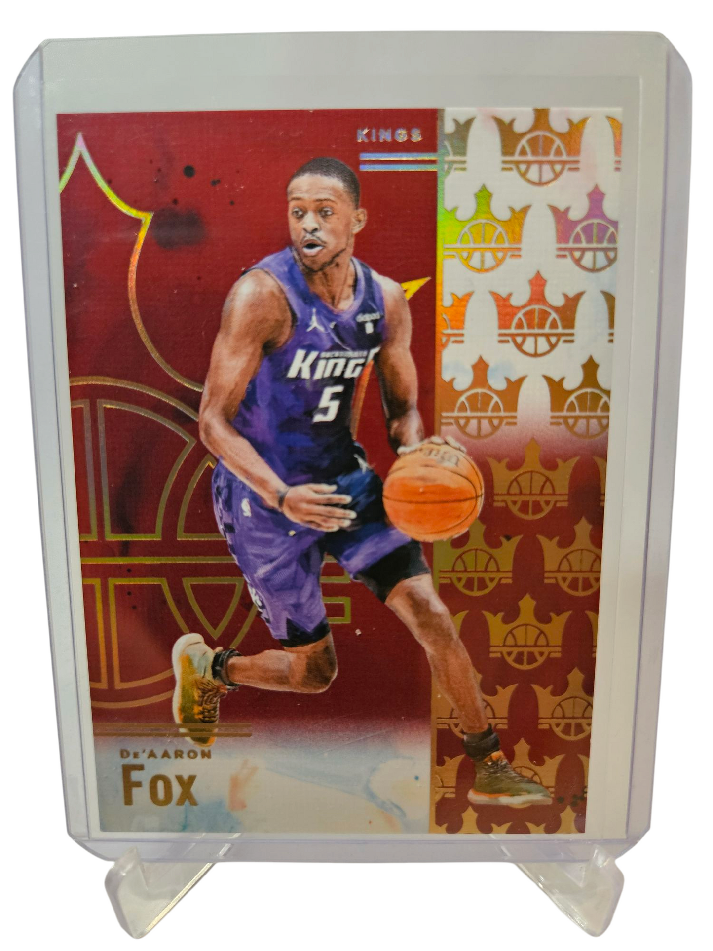 2024-25 Panini Court Kings #62 De'Aaron Fox Red 115/125
