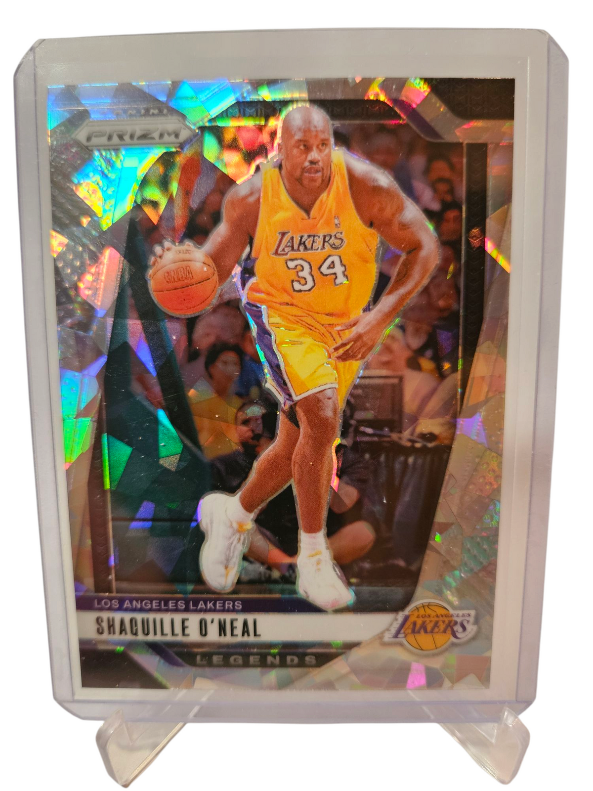 2024-25 Panni Prizm #290 Shaquille O'Neal Silver Cracked Ice Prizm
