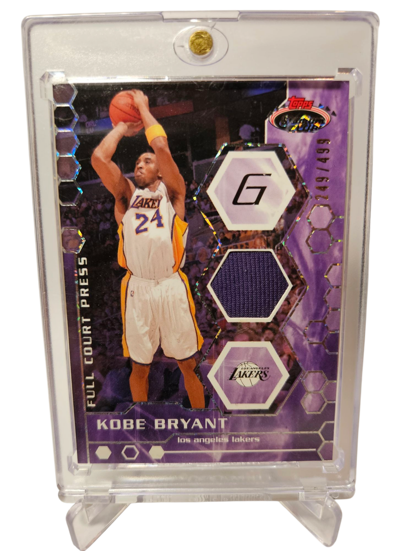 2007-08 Topps Stadium Club #FCPR-KB Kobe Bryant Full Court Press Game Worn Patch 249/499