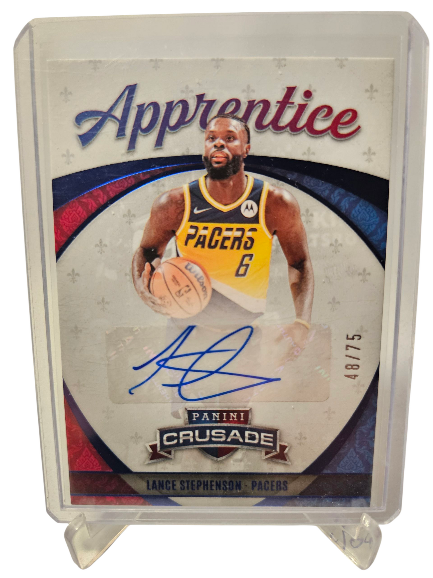 2021-22 Panini Crusade #APP-LST Lance Stephenson Rookie Card Apprentice Autograph 48/75